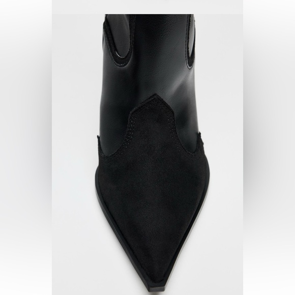 ZARA THIN HEEL COWBOY BOOTS - Picture 6 of 6